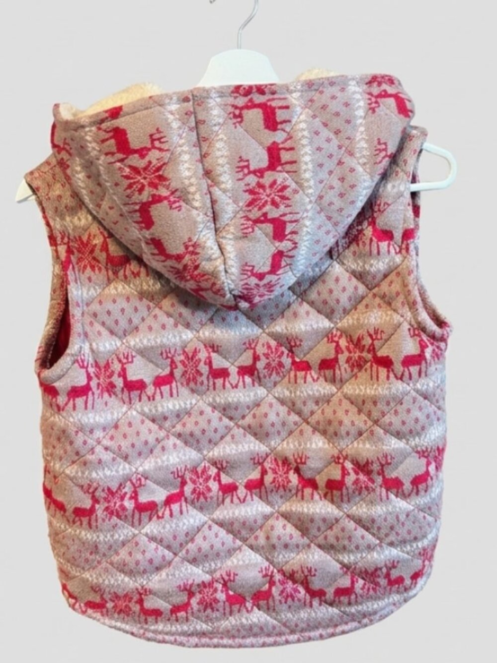 Free People Fair Isle Reindeer Sherpa Vest 🦌❄️ - Picture 2 of 4